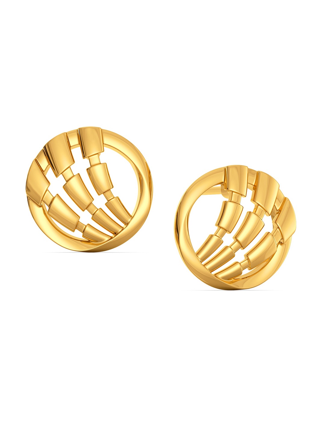 

MELORRA Wing Ding Pop 18KT Gold Stud Earrings- 4.33 gm