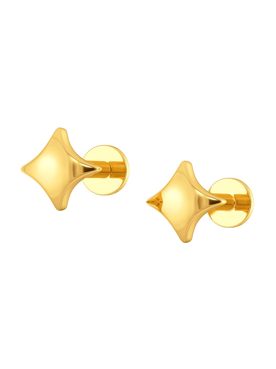 

MELORRA Star Scented 18KT Gold Stud Earrings-0.96gm