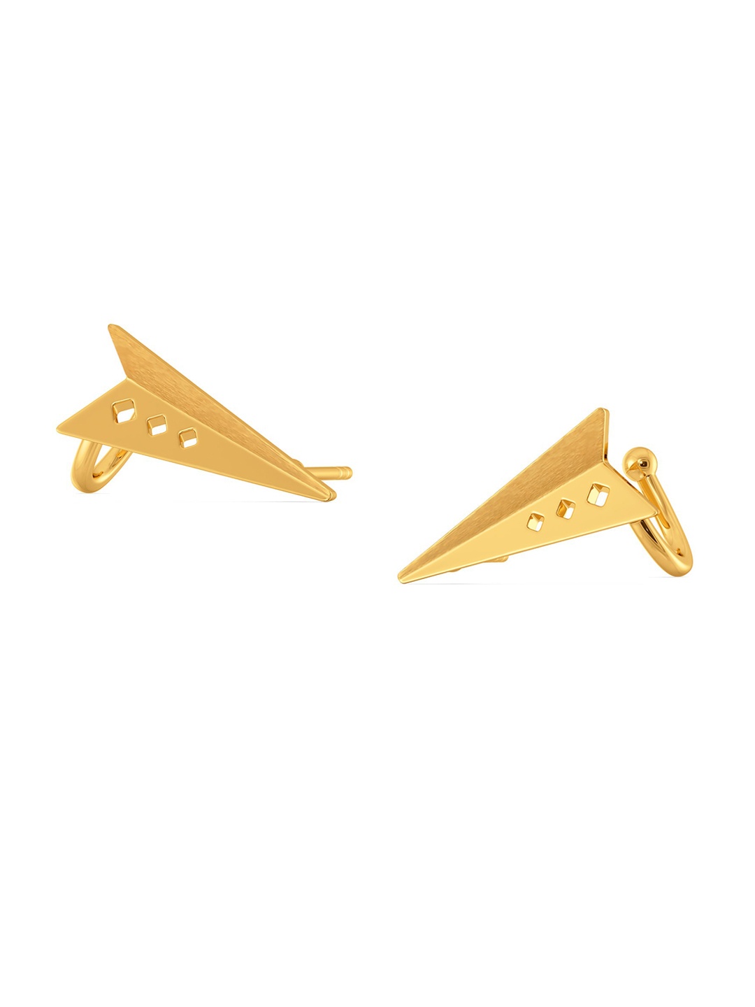 

MELORRA All About the Funk 18KT Gold Stud Earrings- 3.4gm