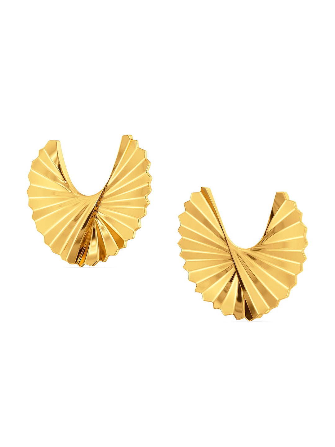 

MELORRA Swirl O Drama 18KT Gold Earrings - 2.35 gm