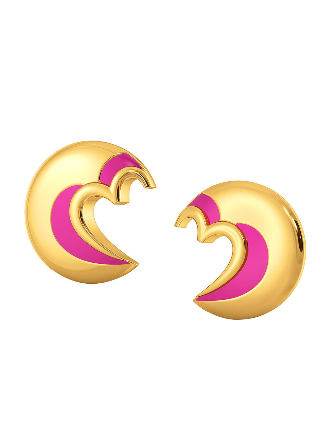 

MELORRA Fuchsian Love 18KT Gold Stud Earrings-4.76gm