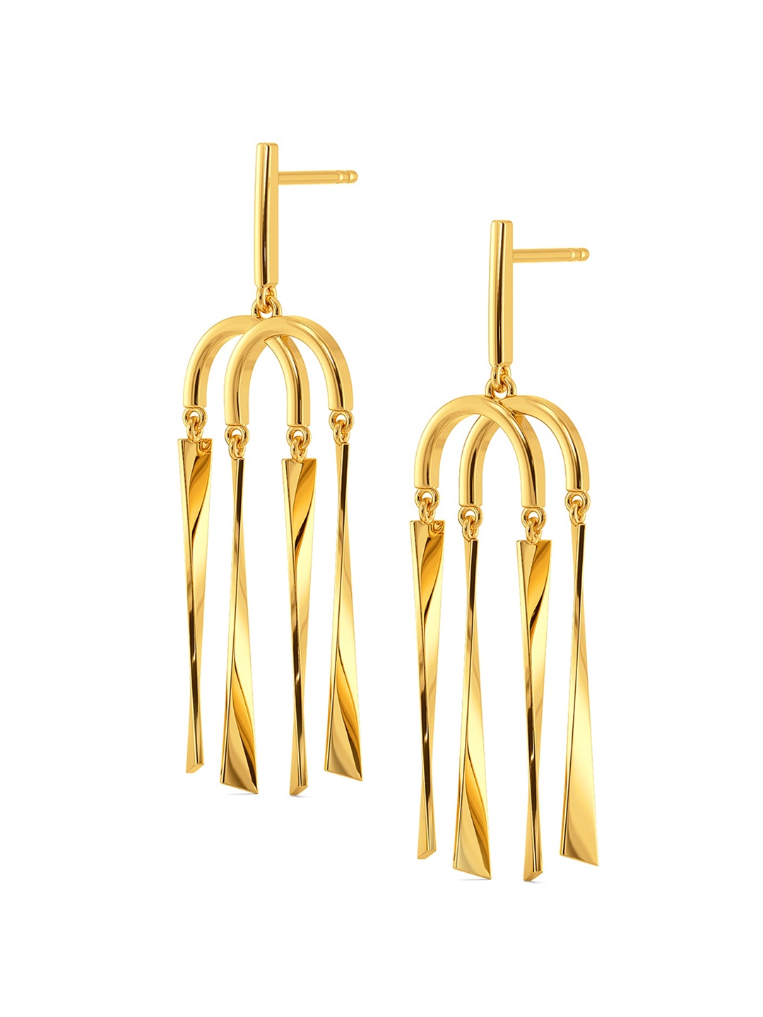 

MELORRA Fringe Breeze 18KT Gold Drop Earring - 4.8 gm