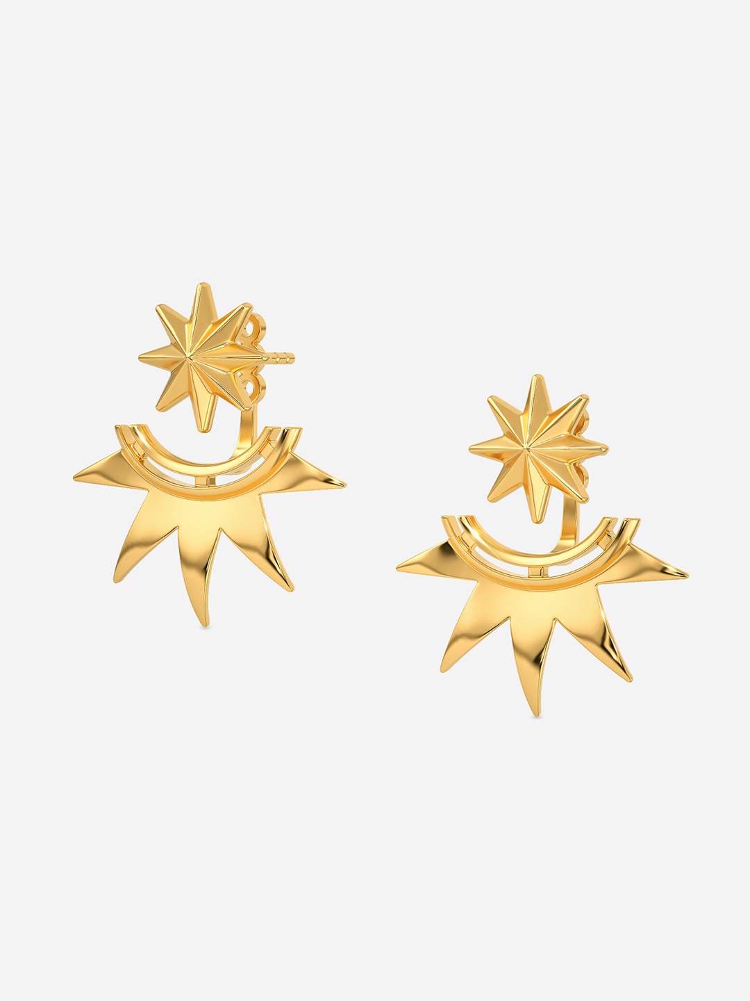 

MELORRA Sci Fi Getaway 18KT Gold Earrings - 4.63 gm