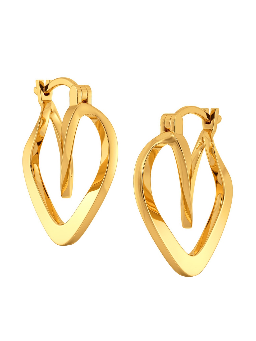 

MELORRA Suave Charm 18KT Gold Hoop Earrings-5.98g