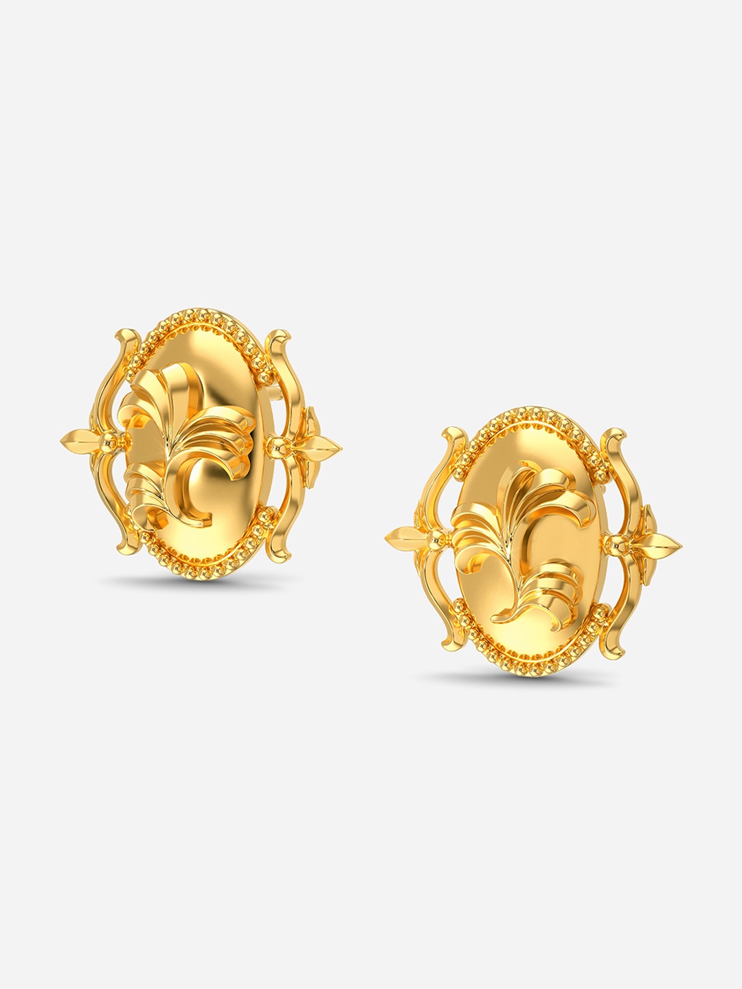 

MELORRA Heart of a Dragon 18KT Gold Stud Earrings-5.03gm