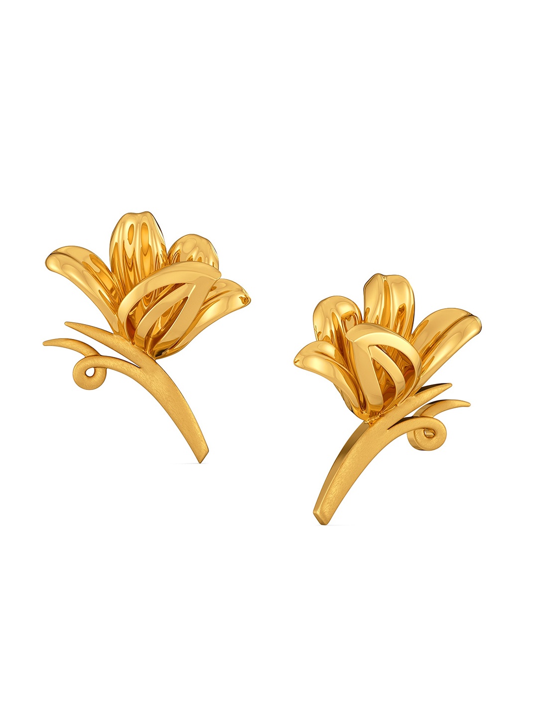 

MELORRA Flowerhead 18KT Gold Earrings - 6.78 gm