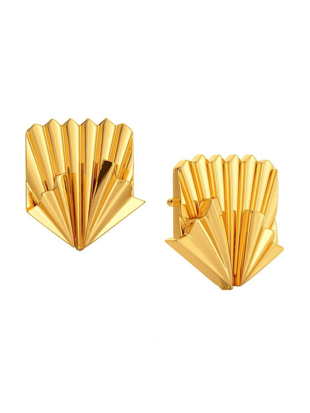 

MELORRA Fold Fabulous 18KT Gold Earrings - 5.29 gm