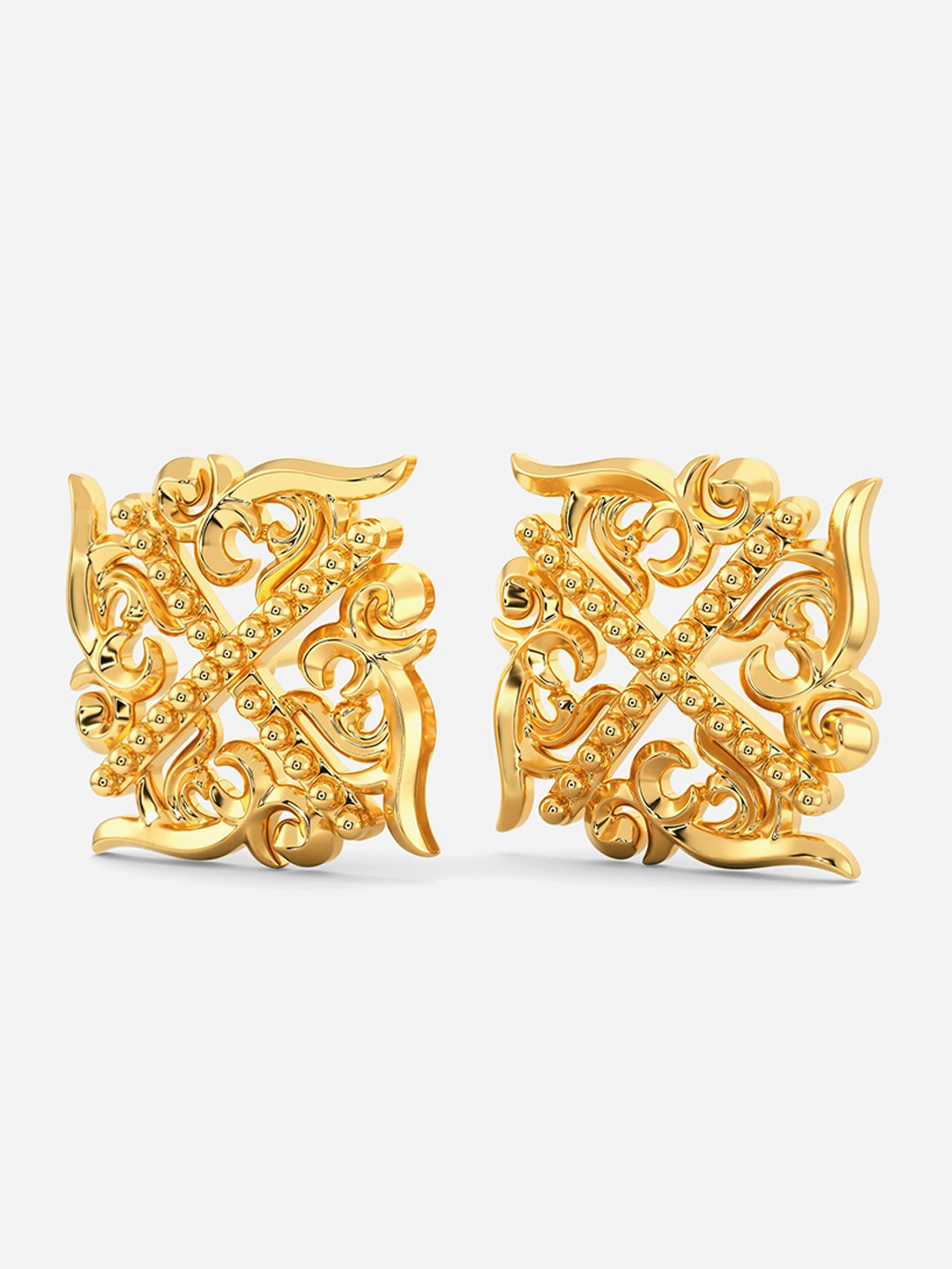 

MELORRA Magic Crystal 18KT Gold Earrings - 4.4 gm