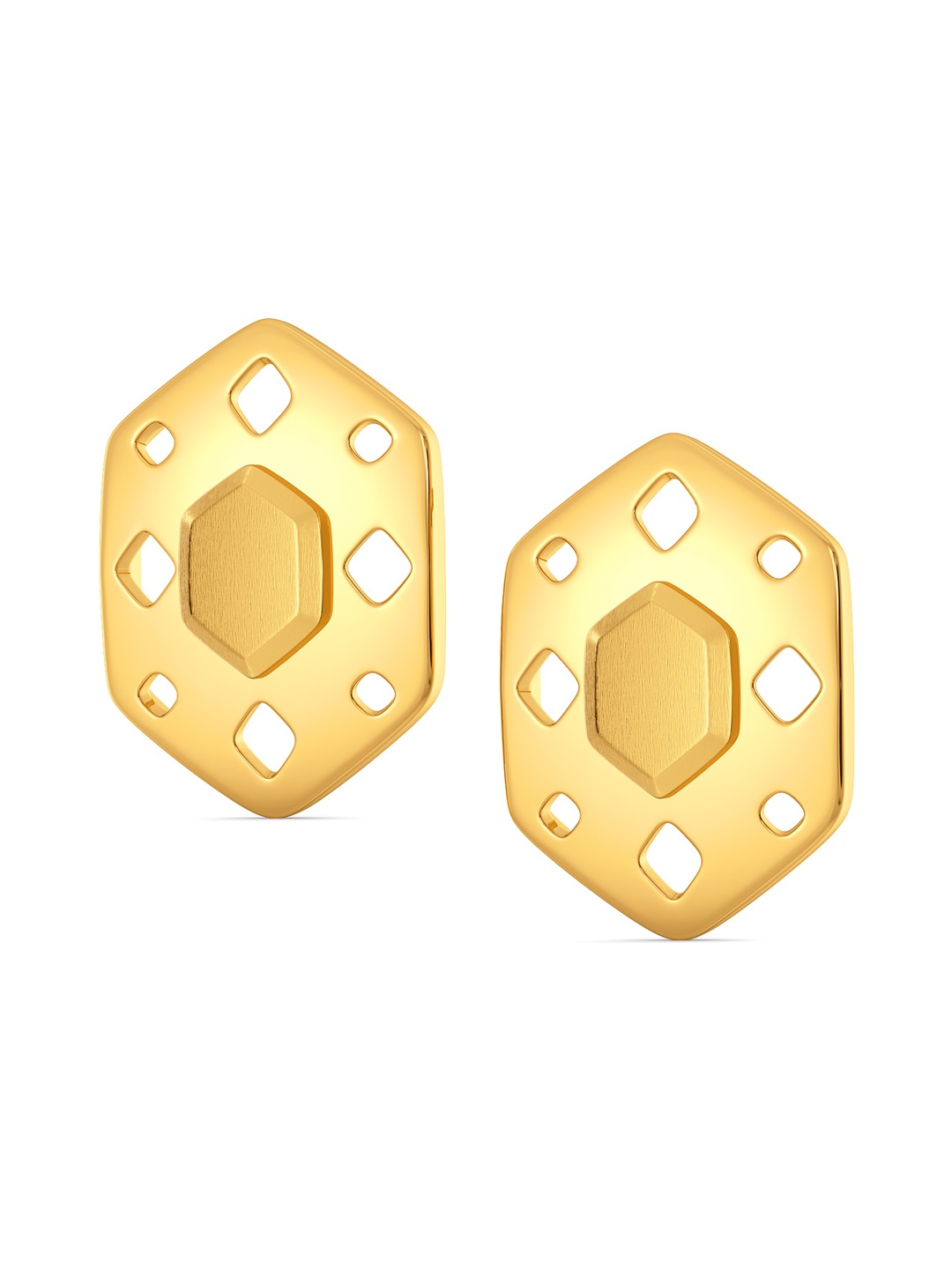 

MELORRA Fiery Fashion 18KT Gold Stud Earrings-2.88gm
