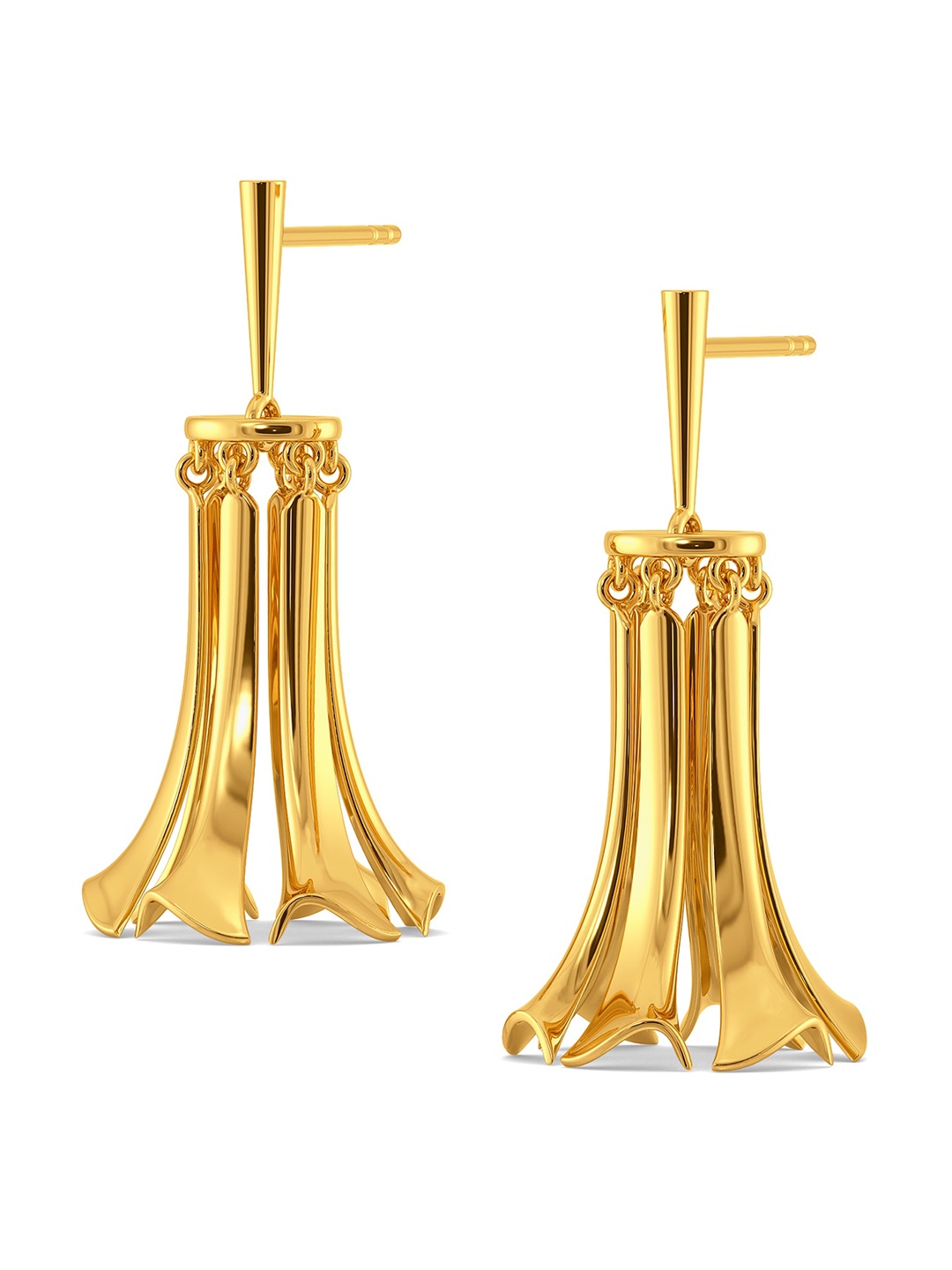 

MELORRA Fall For Fringe 18KT Gold Dangle Earrings-6.82gm