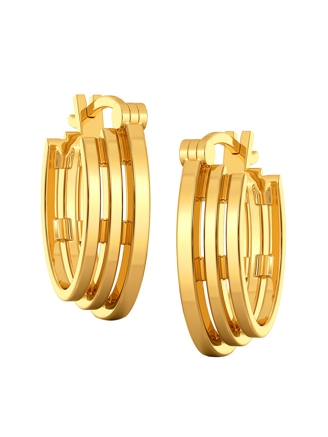 

MELORRA Take It Easy 18KT Gold Hoop Earring- 6.18 g