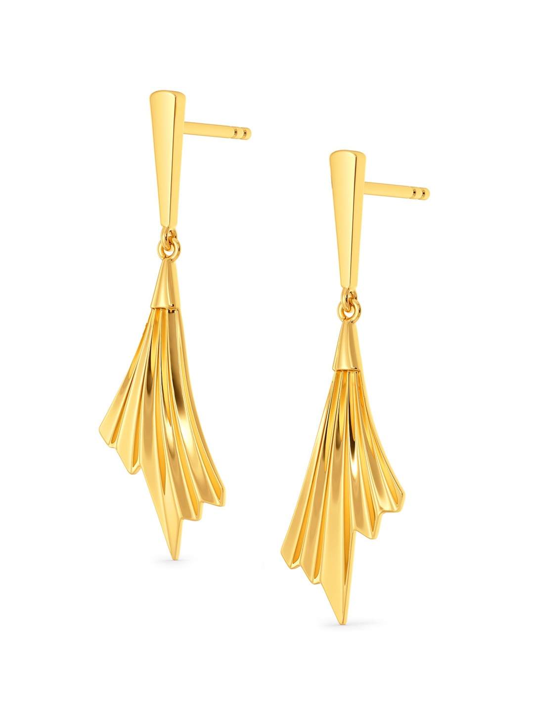 

MELORRA Crinkle Wrinkle 18KT Gold Earrings - 2.68 gm