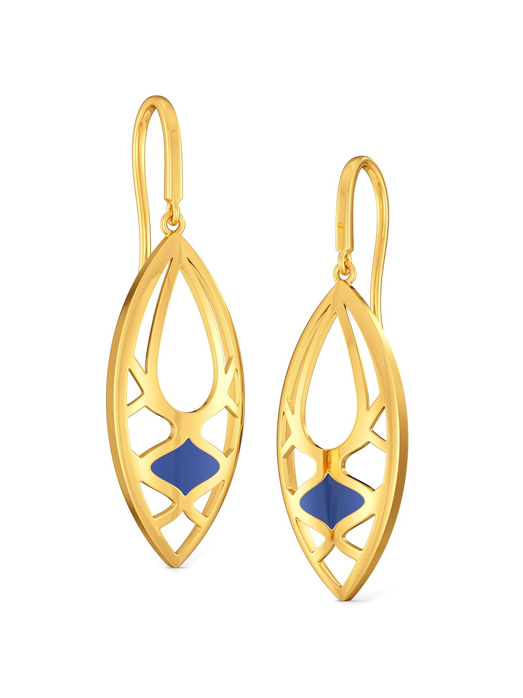 

MELORRA Azure Toned 18KT Gold Earrings - 6.24 gm