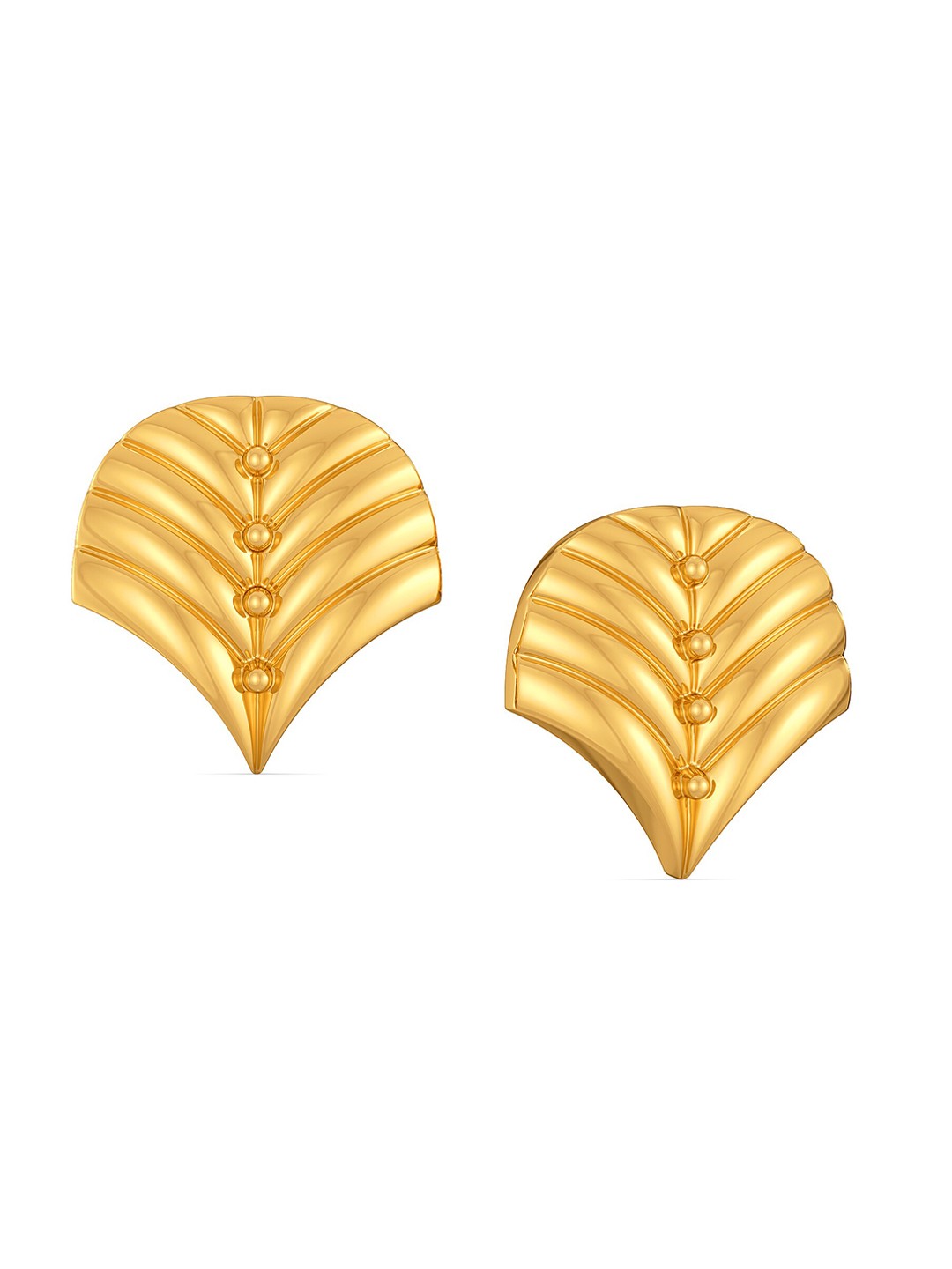 

MELORRA Mod Squad 18KT Gold Stud Earrings-3.22gm, Yellow
