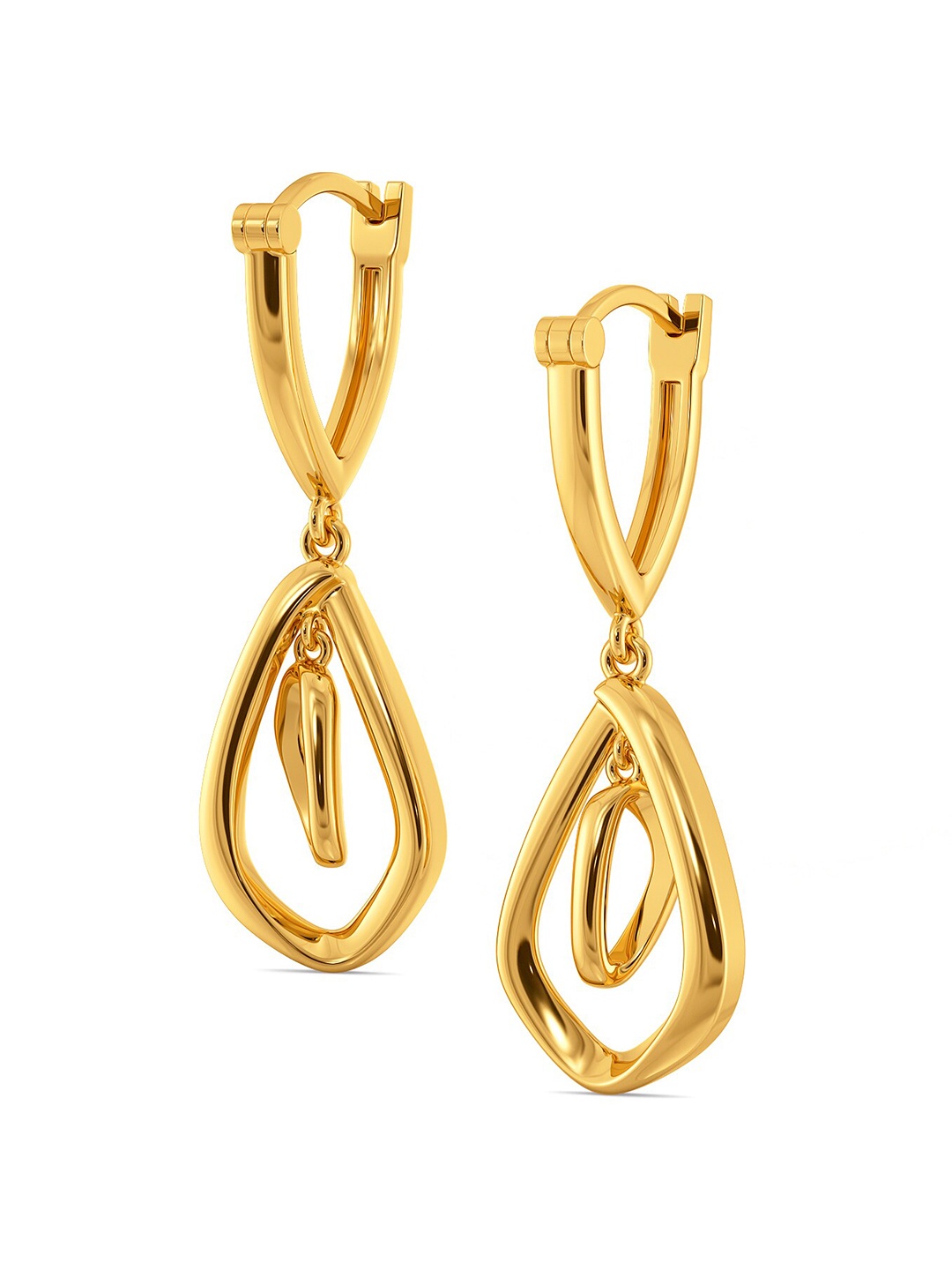 

MELORRA Distress Dapper 18KT Gold Earrings - 7.0 gm