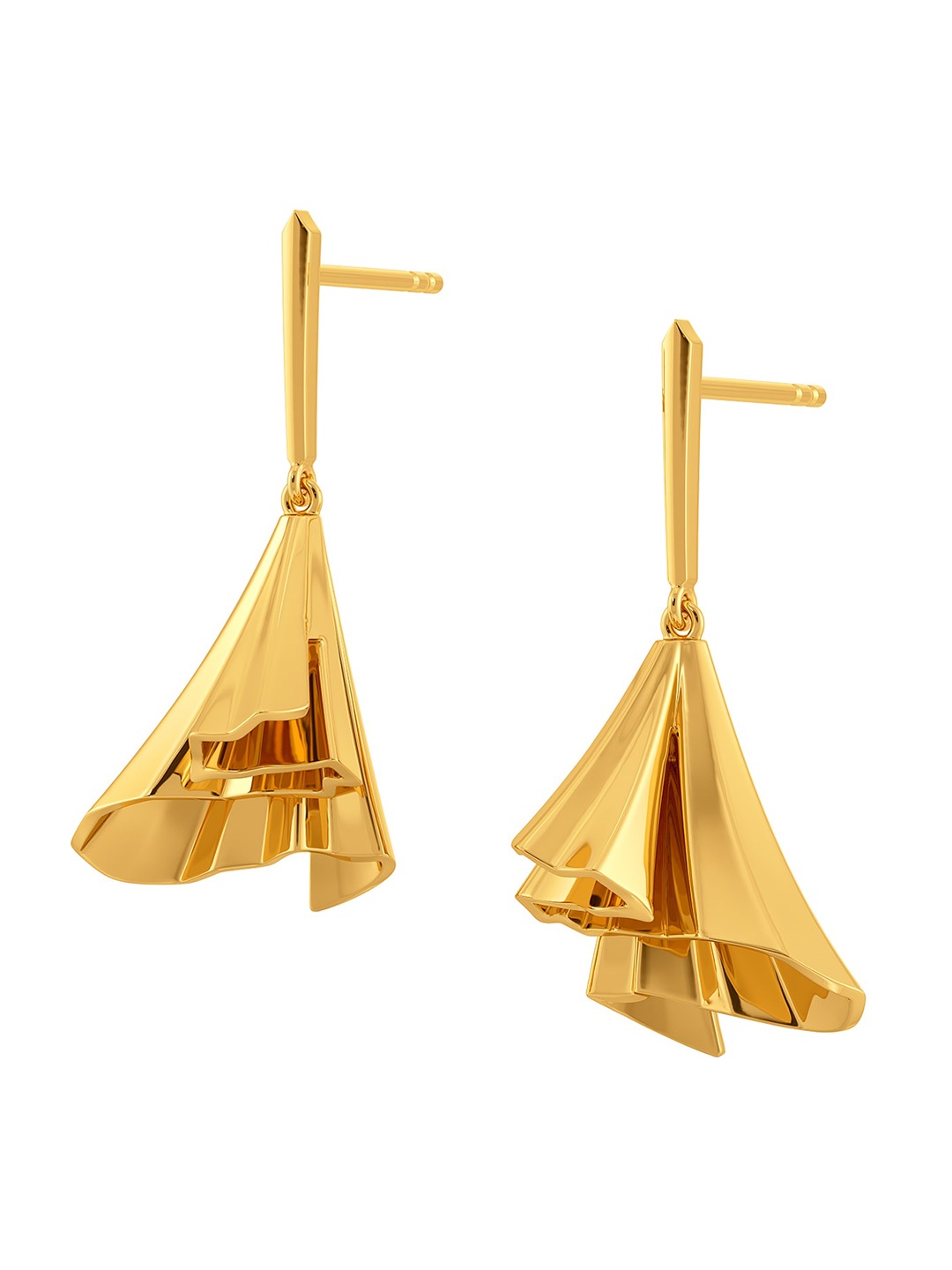 

MELORRA Too Fond to Frill 18KT Gold Earrings - 5.85 gm