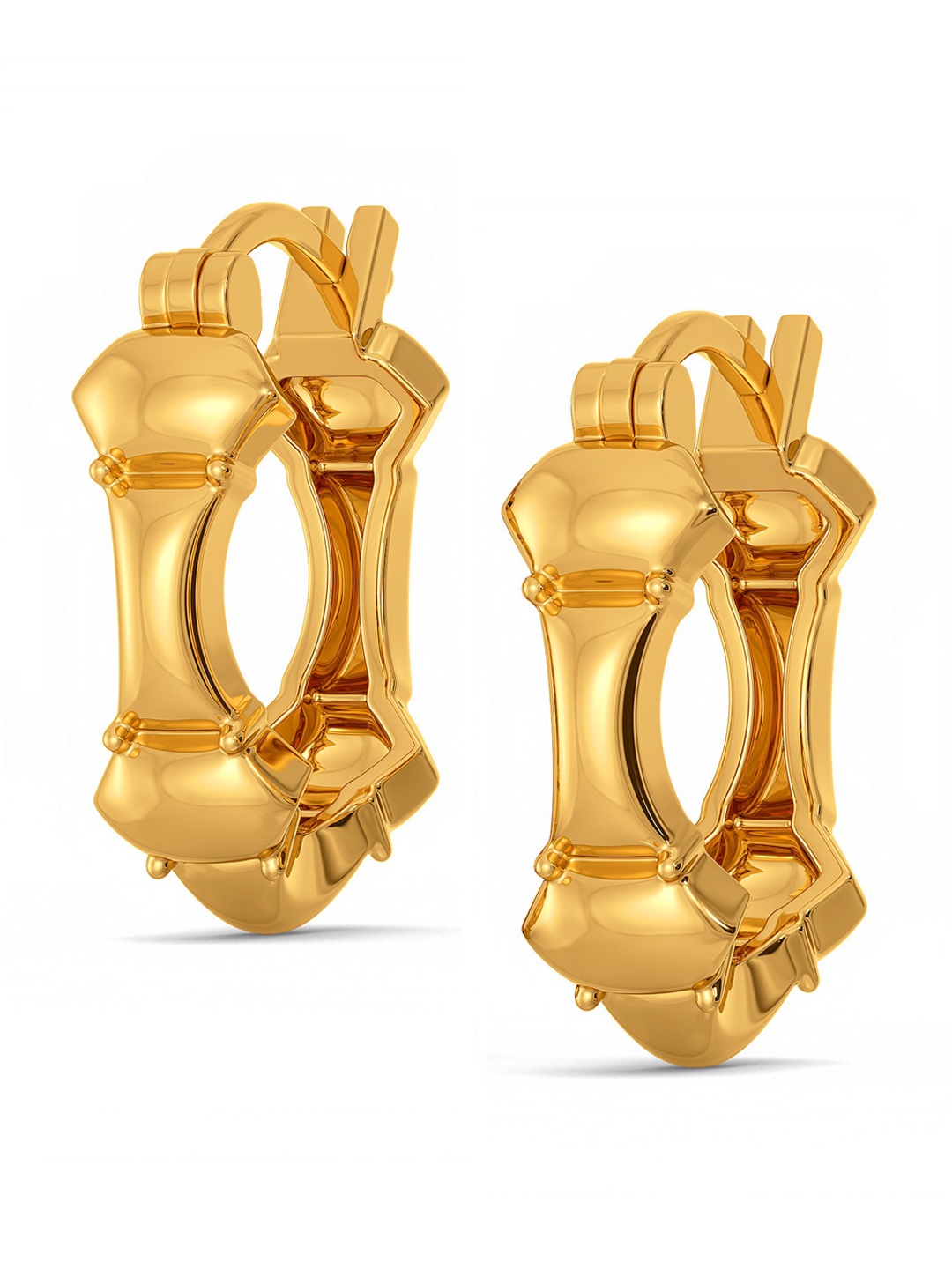 

MELORRA Street Streaks 18KT Gold Earrings-4.88gm