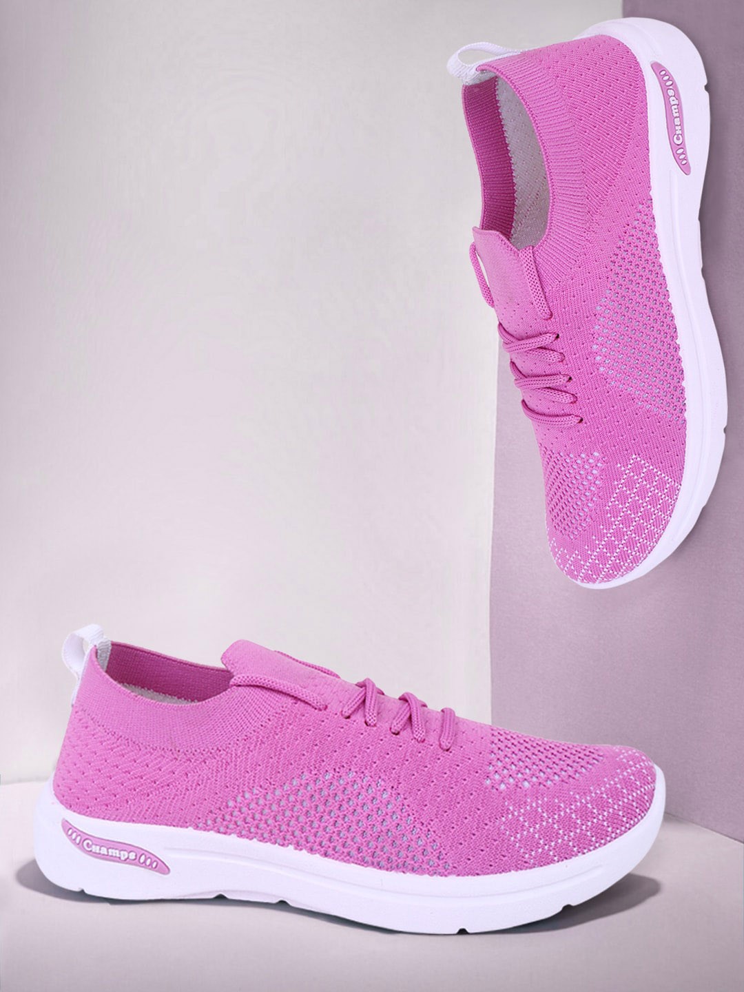 

Champs Women Woven Design Lightweight Sneakers, Purple