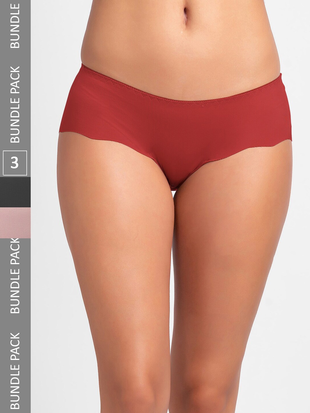 

NOIRA Pack Of 3 Assorted Cotton Hipster Briefs