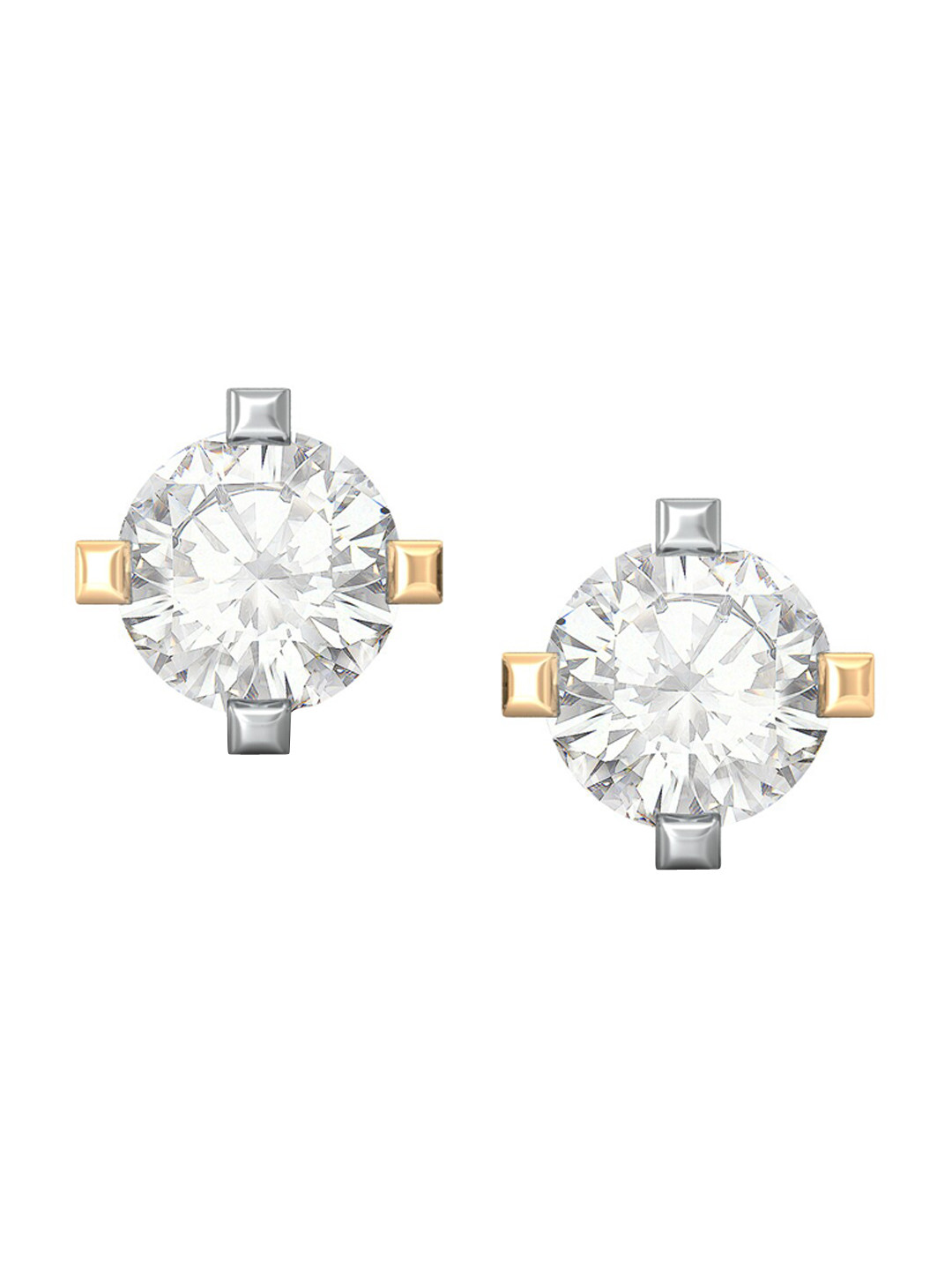 

MELORRA Flawless 18KT Gold Diamond Stud Earrings-0.73gm