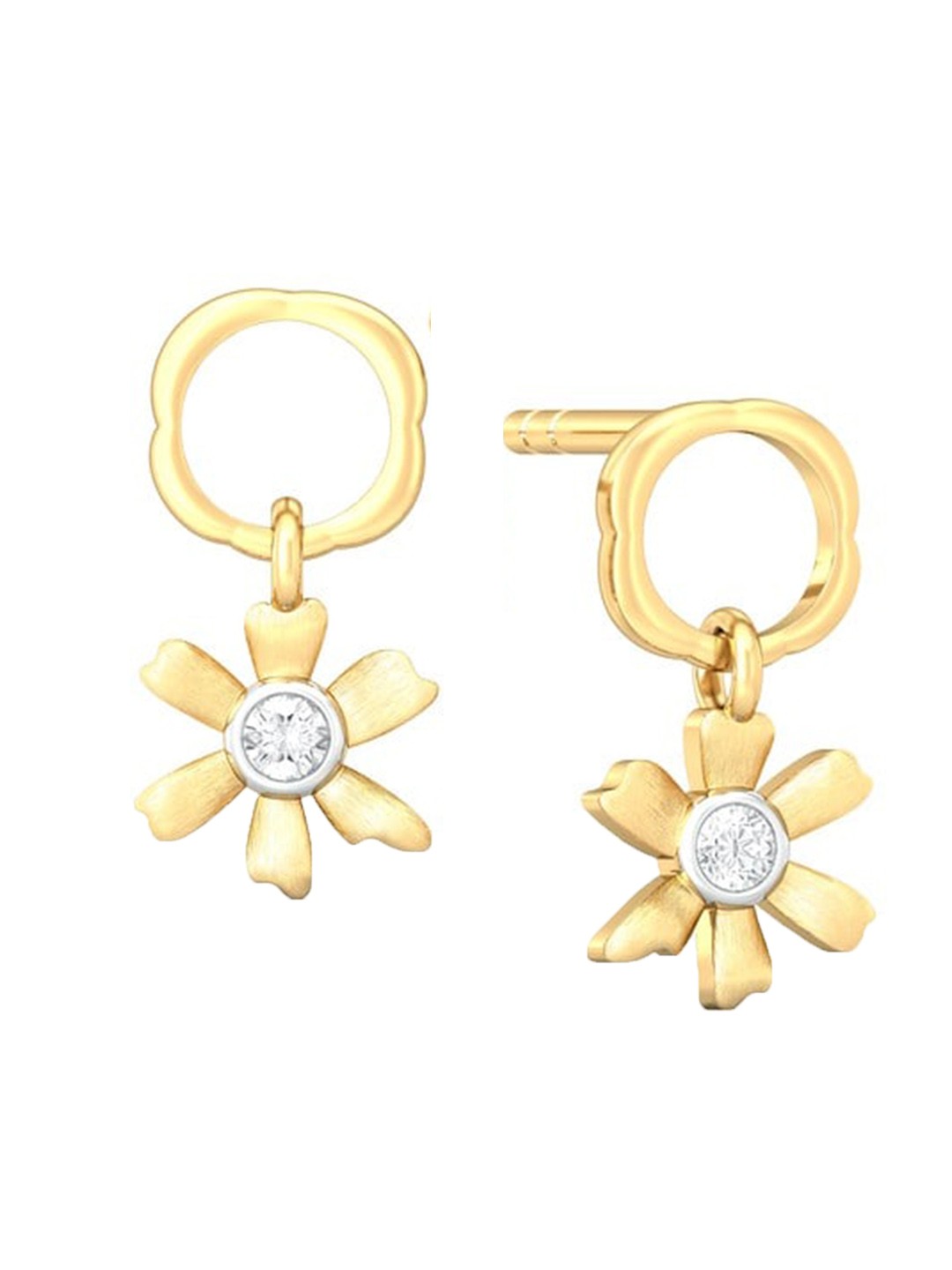 

MELORRA Spring promise 18KT Gold Diamond Earrings-2.06gm