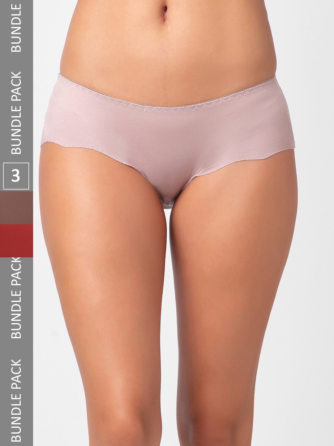 

NOIRA Pack Of 3 Assorted Cotton Hipster Briefs