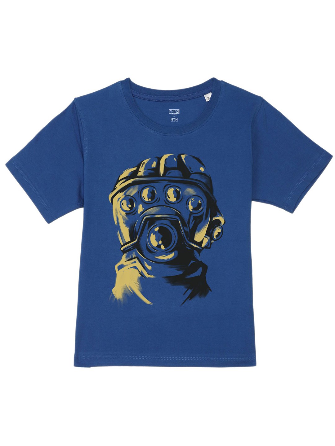 

Marvel by Wear Your Mind Boys Graphic Printed Pure Cotton T-shirt, Blue