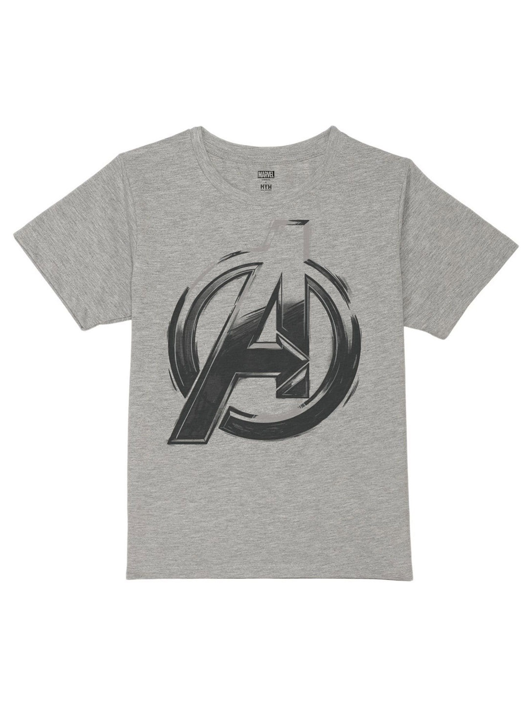 

Marvel by Wear Your Mind Boys Avengers Graphic Printed Pure Cotton T-shirt, Grey