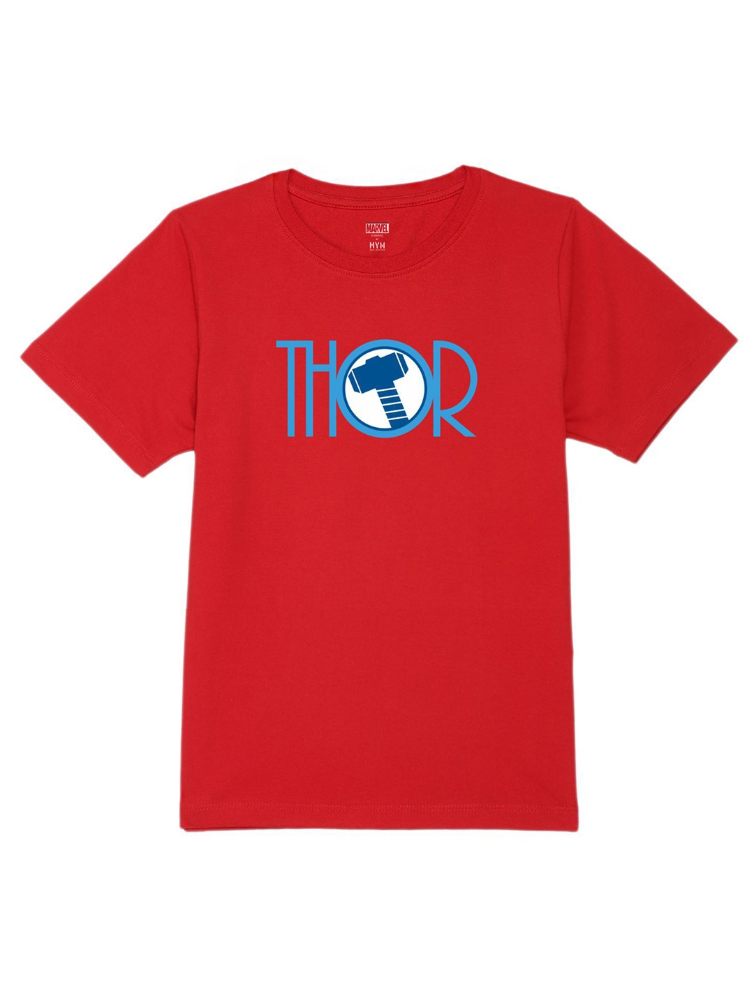 

Marvel by Wear Your Mind Boys Thor Printed Pure Cotton T-shirt, Red