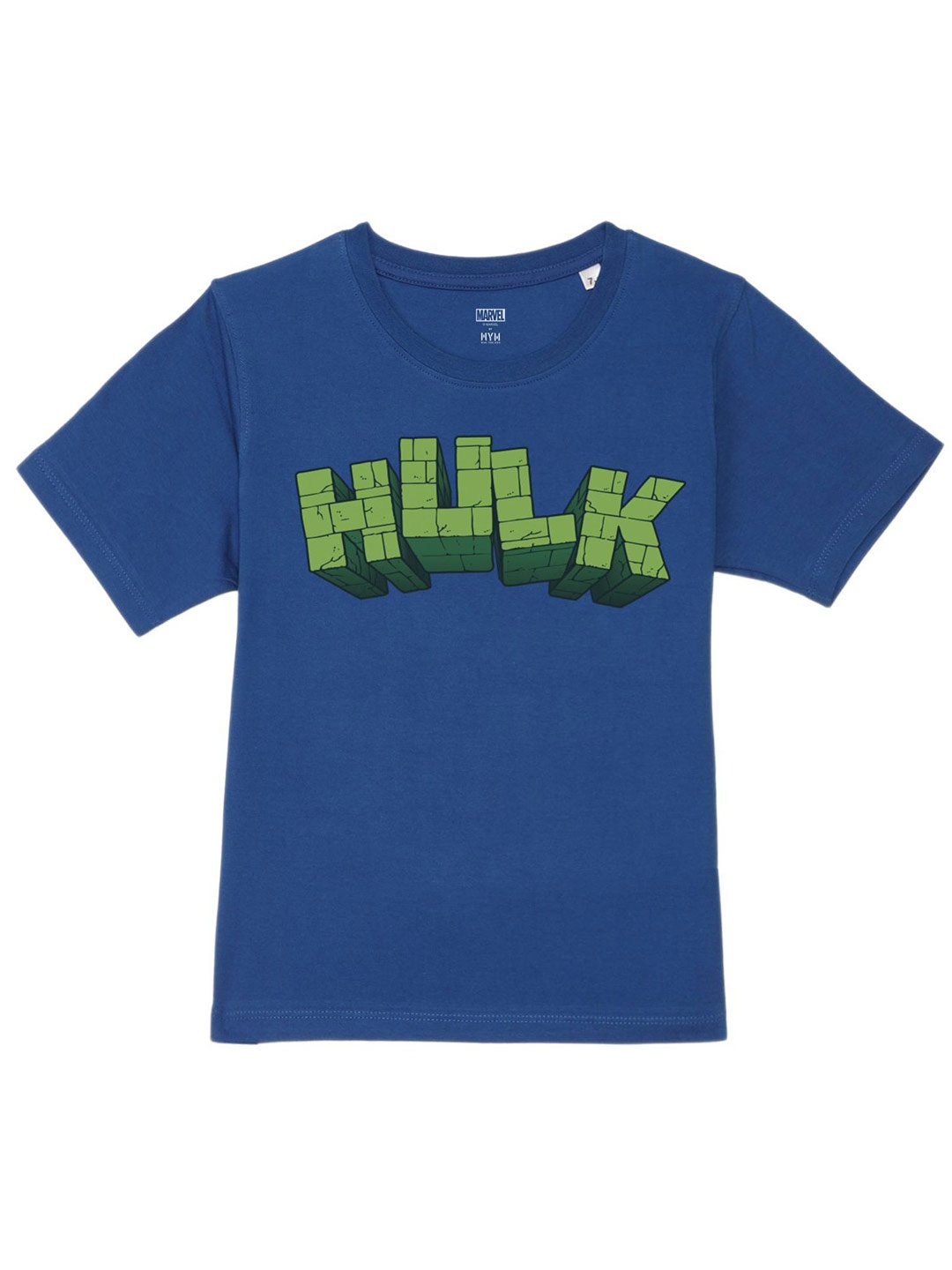 

Marvel by Wear Your Mind Boys Hulk Printed Pure Cotton T-shirt, Blue