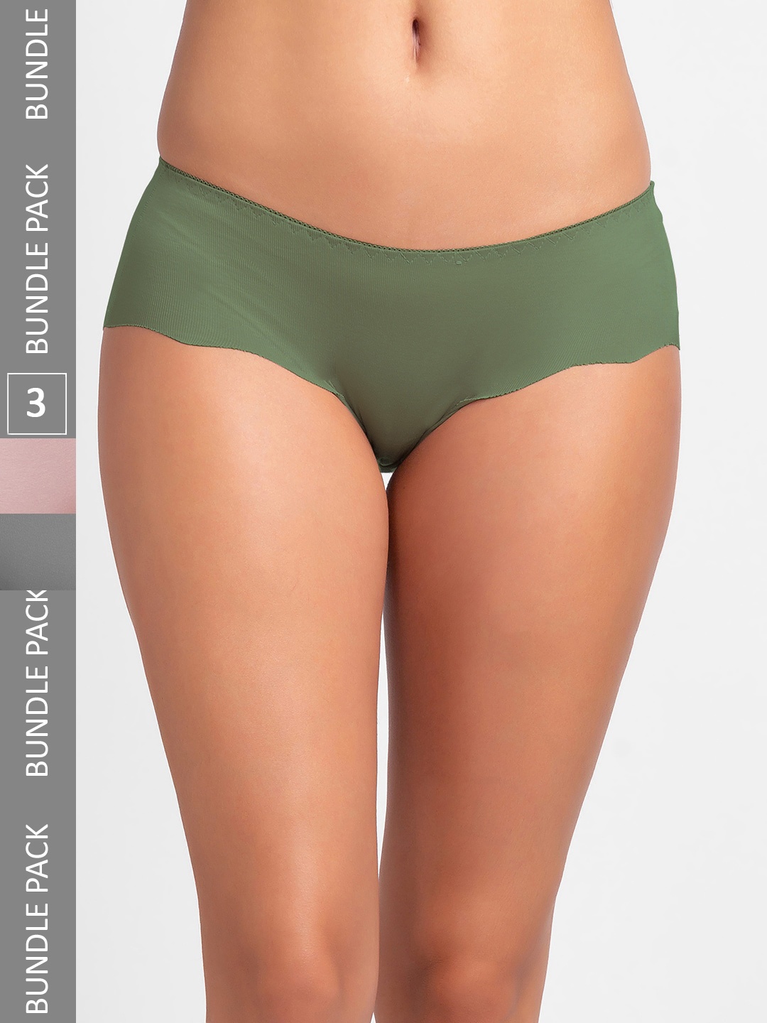 

NOIRA Pack Of 3 Assorted Cotton Hipster Briefs