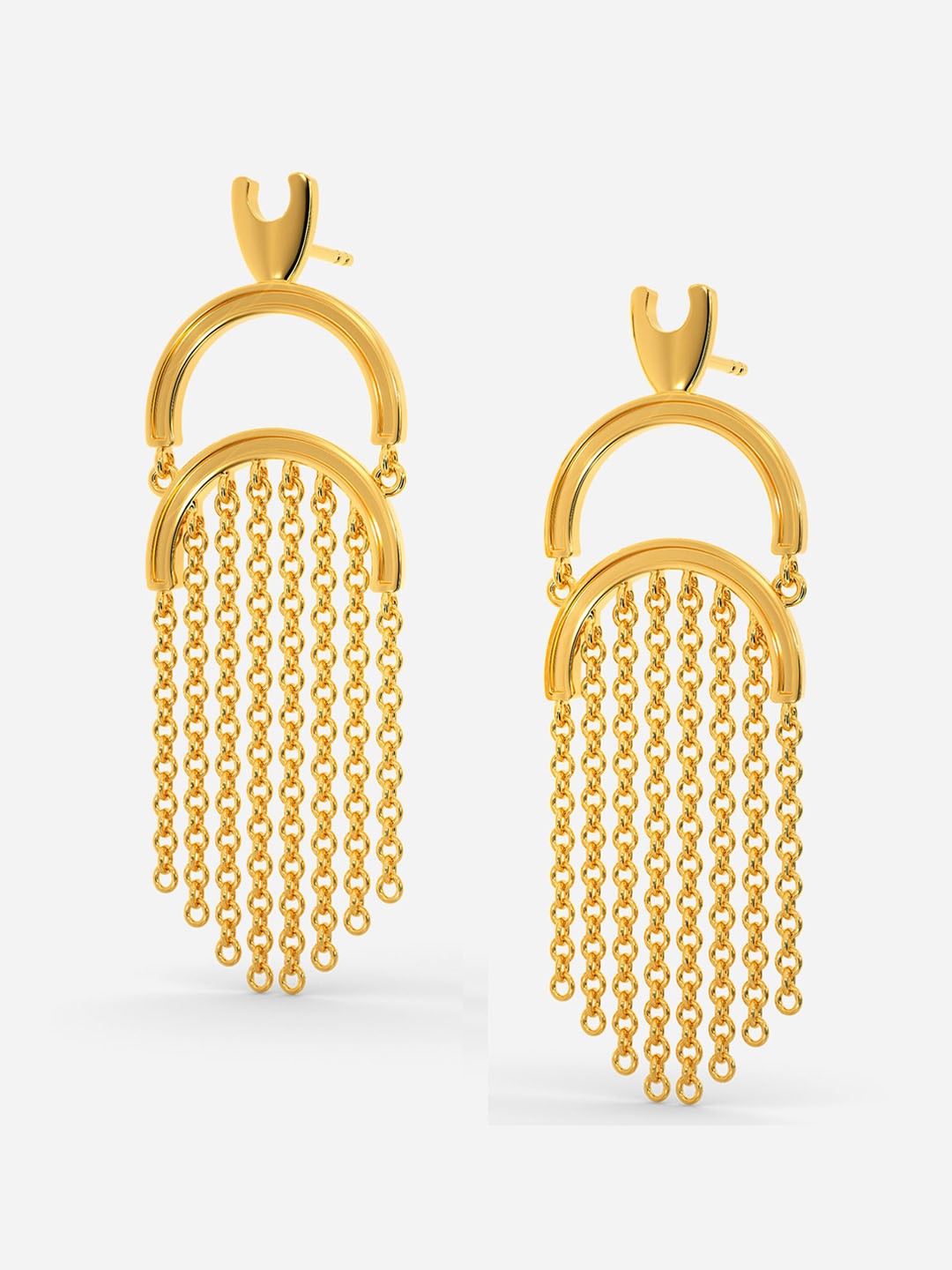 

MELORRA Make Sway Fringe 18KT Gold Earrings - 7.37 gm