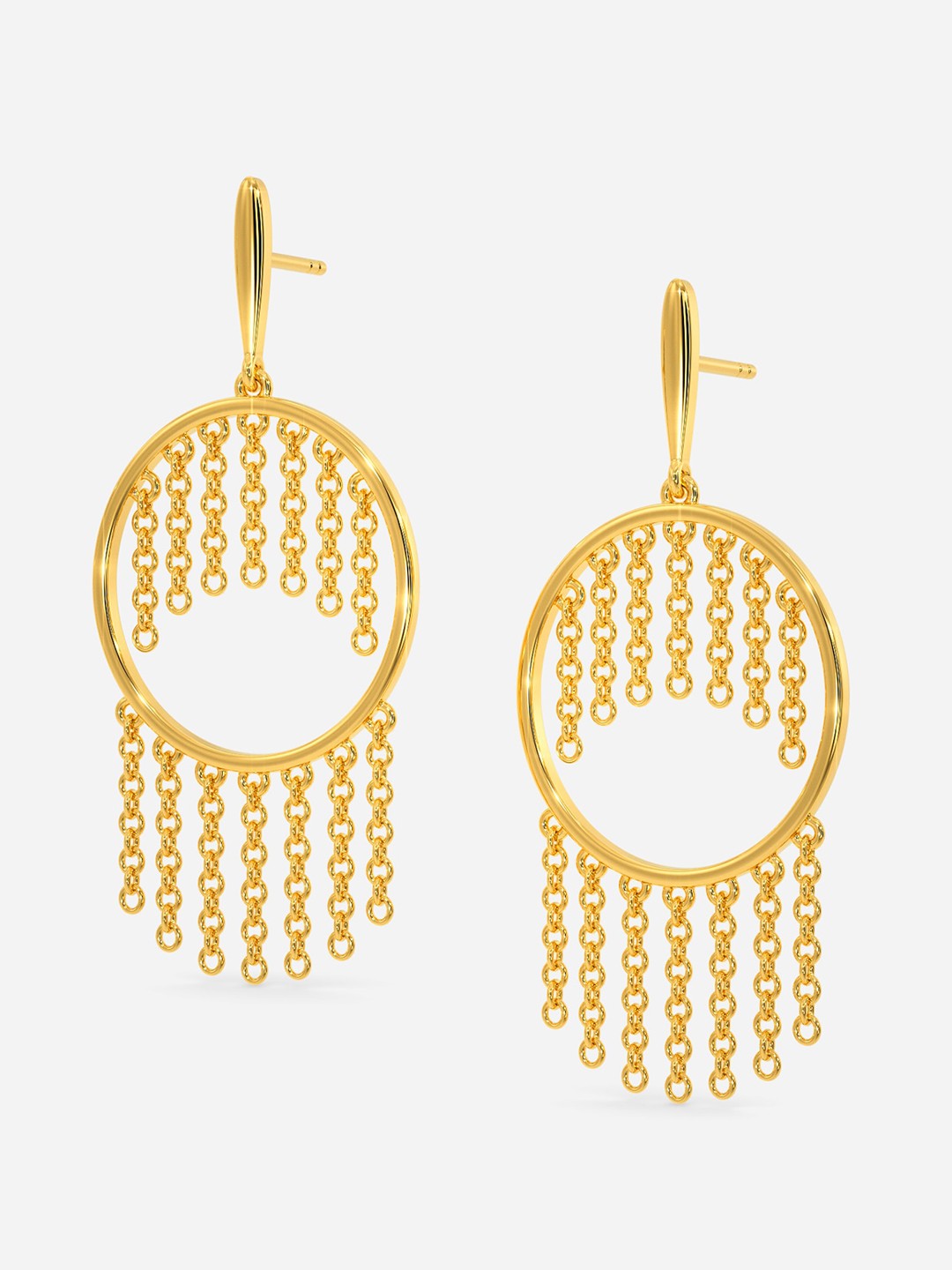 

MELORRA Thrill-O-Fringe 18KT Gold Earrings - 6.25 gm