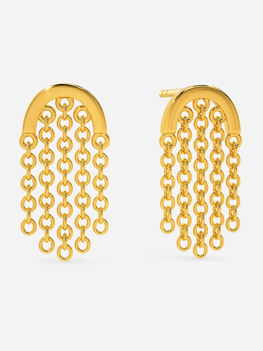 

MELORRA Summer Fling Fringe 18KT Gold Earrings - 2.43 gm