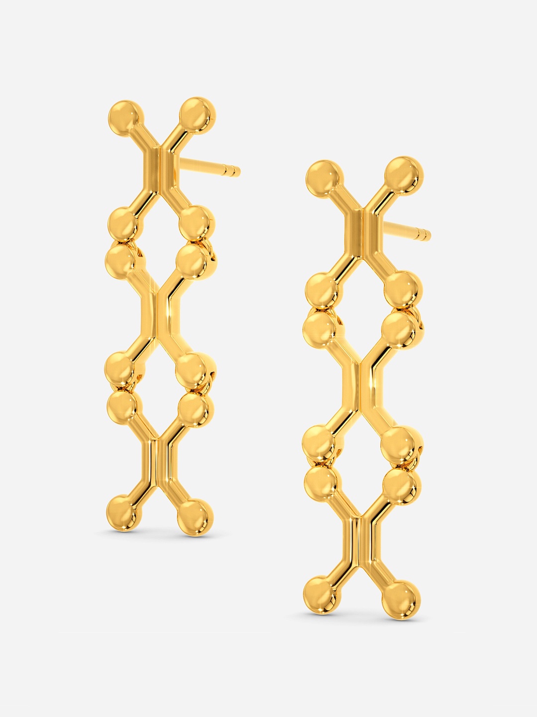 

MELORRA From The Future 18KT Gold Earrings - 3.98 gm