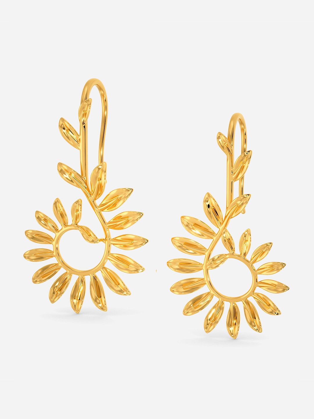 

MELORRA Vines of Greece 18KT Gold Drop Earrings-5.68gm