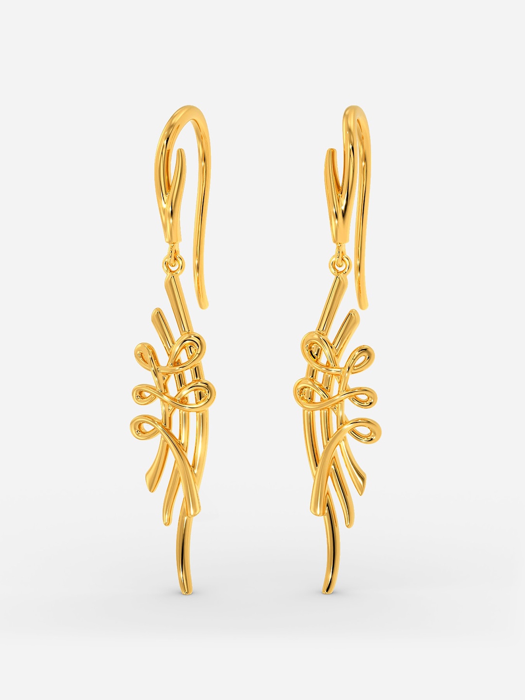 

MELORRA Abstract Anecdotes 18KT Gold Earrings - 3.91 gm