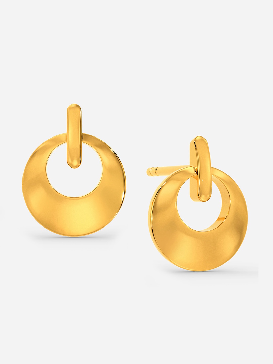 

MELORRA So Very Earthly 18KT Gold Stud Earrings-1.96gm
