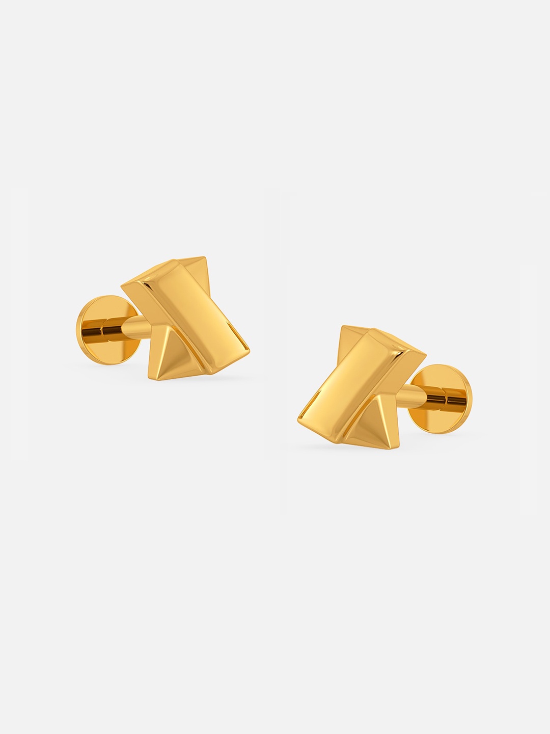 

MELORRA Team O Two 18KT Gold Stud Earrings-1.74gm
