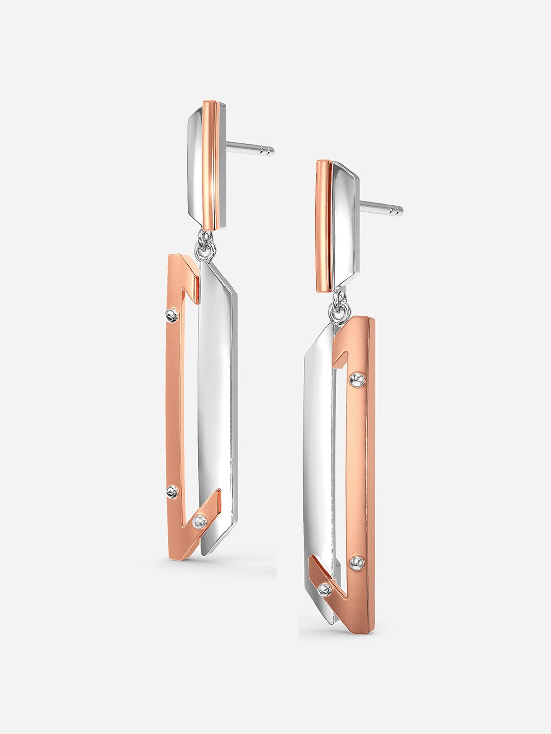 

MELORRA Wanderer 18KT White Gold Earrings- 5.09gm, Silver