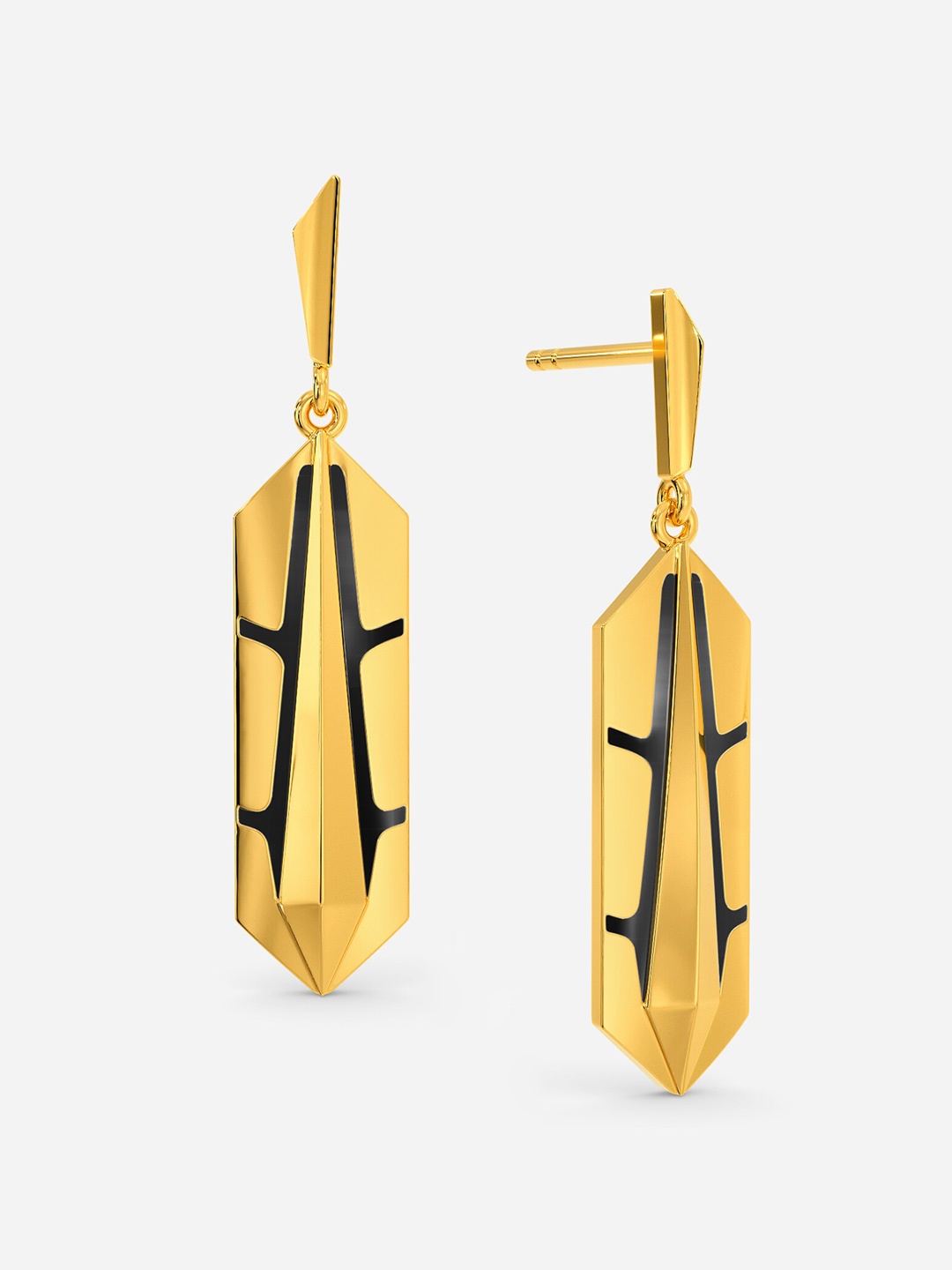 

MELORRA Slay In Style 18KT Gold Earrings-4.07gm