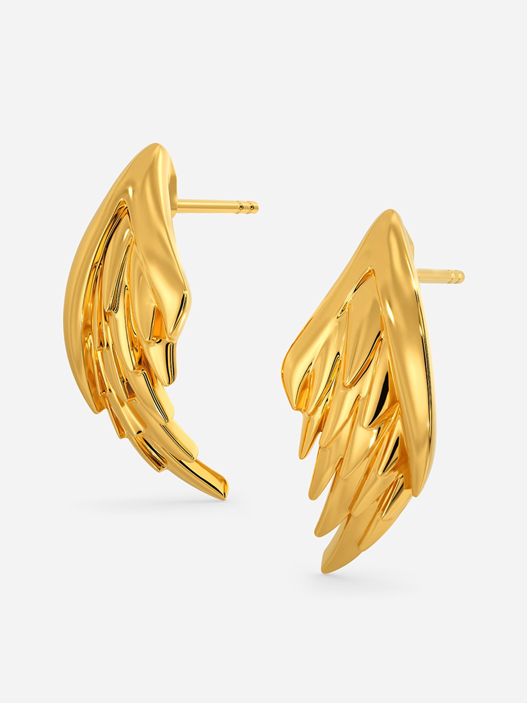 

MELORRA Reptile Craze 18KT Gold Semi-Hoop Earrings-5.31gm
