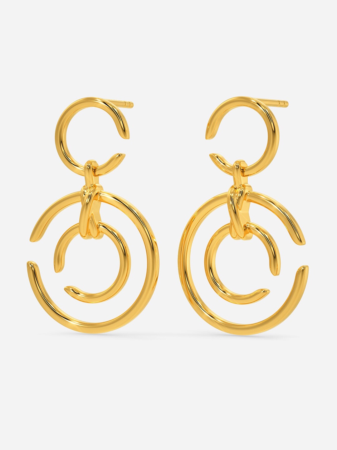 

MELORRA Clued To Loop 18KT Gold Earrings - 4.7 gm