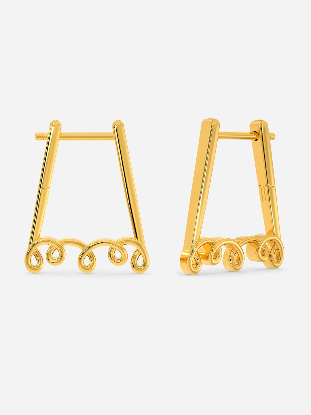 

MELORRA Beloved Braids 18KT Gold Earrings - 5.83 gm