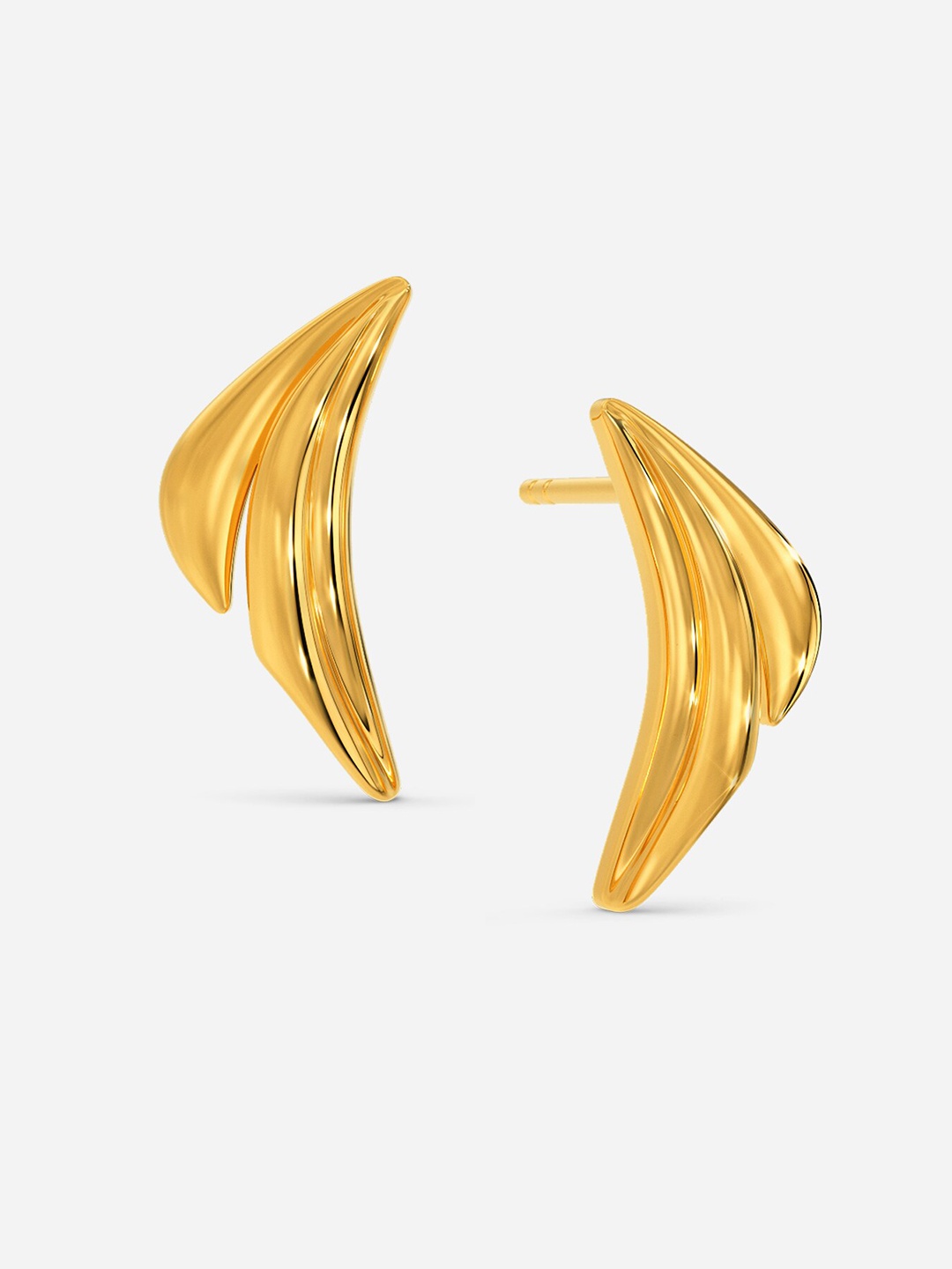 

MELORRA Whirlwind 18KT Gold Stud Earrings- 2.74 gm