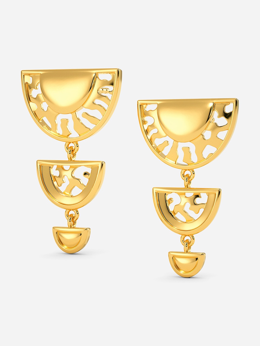 

MELORRA Feline Fever 18KT Gold Earrings - 5.07 gm