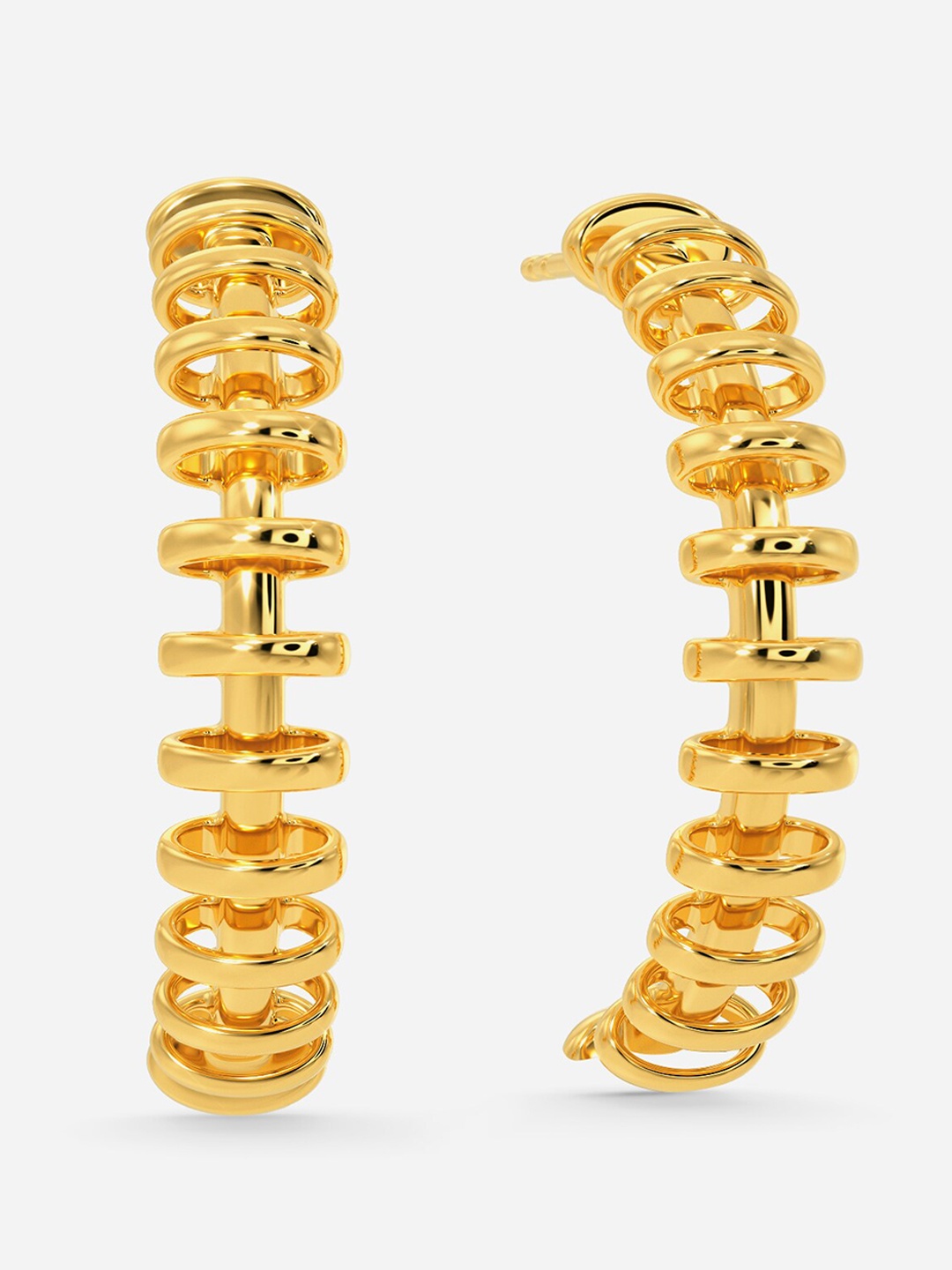 

MELORRA Max Mantra 18KT Gold Hoop Earrings-5.91gm