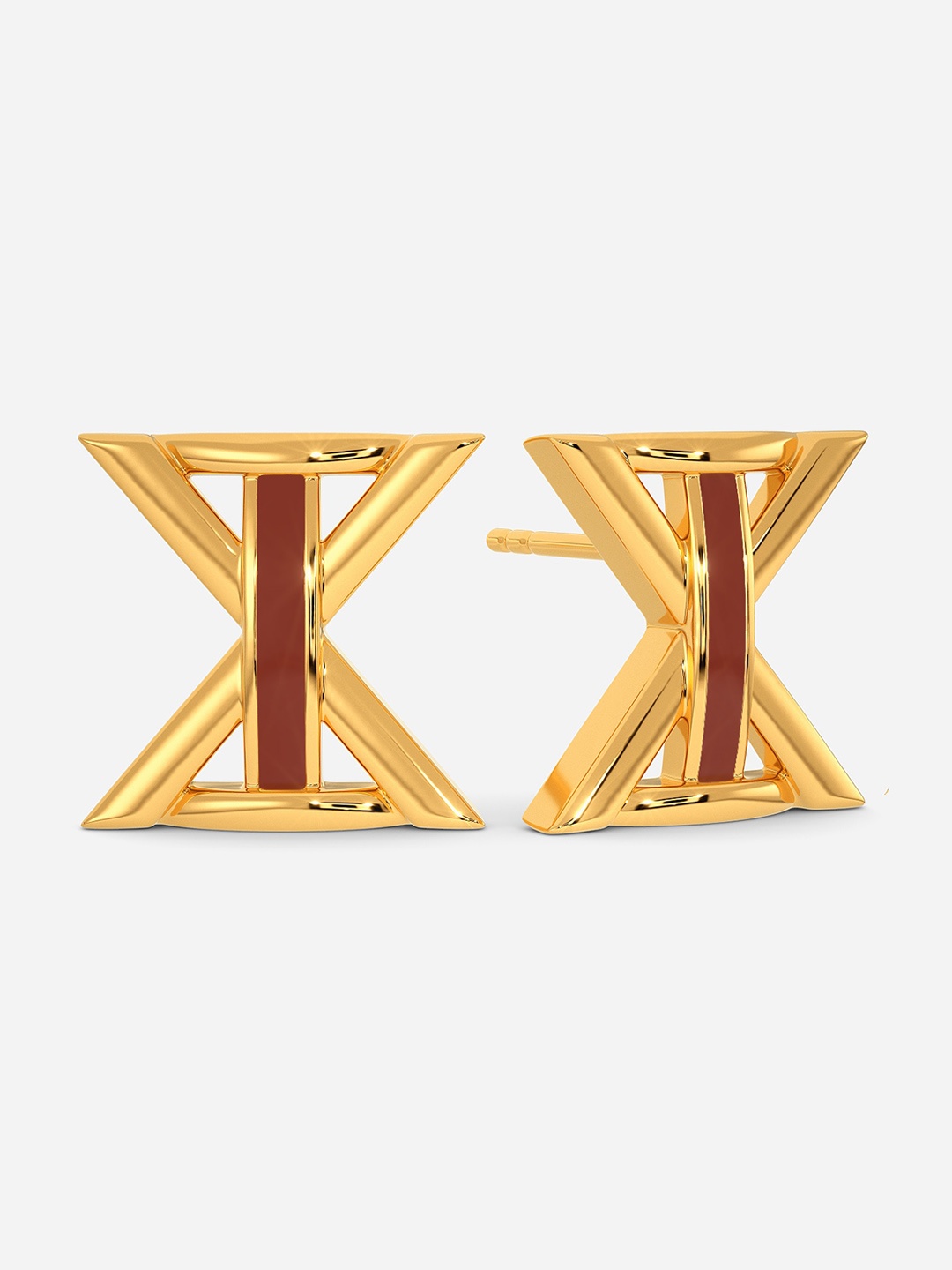 

MELORRA Pecan Power 18KT Gold Earrings - 4.14 gm