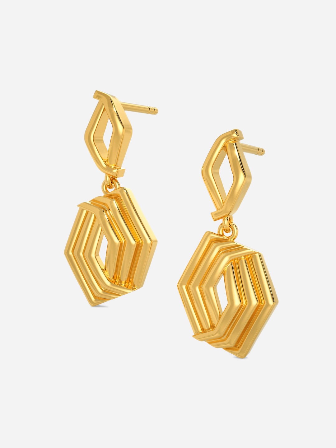 

MELORRA Tucked N Toasty 18KT Gold Earrings - 4.02 gm