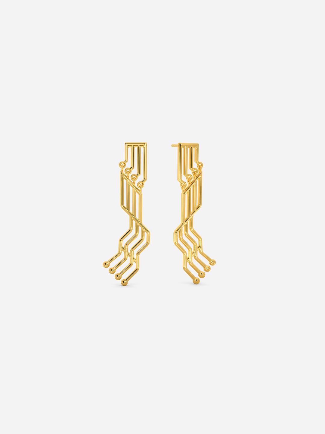 

MELORRA Deciphered Code 18KT Gold Earrings - 6.88 gm